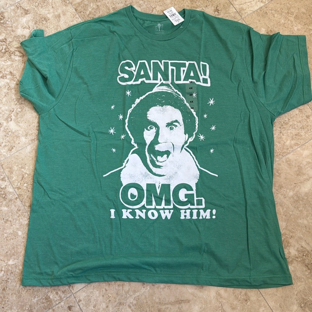 DXL Elf T-Shirt size 4XL NWT